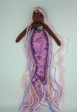 Lade das Bild in den Galerie-Viewer, Stoffpuppe Meerjungfrau-Prinzessin - lila