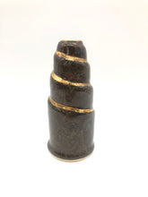 Lade das Bild in den Galerie-Viewer, Kerzenhalter "LOVEE" - Onyx Grün mit Goldrand - Größe L